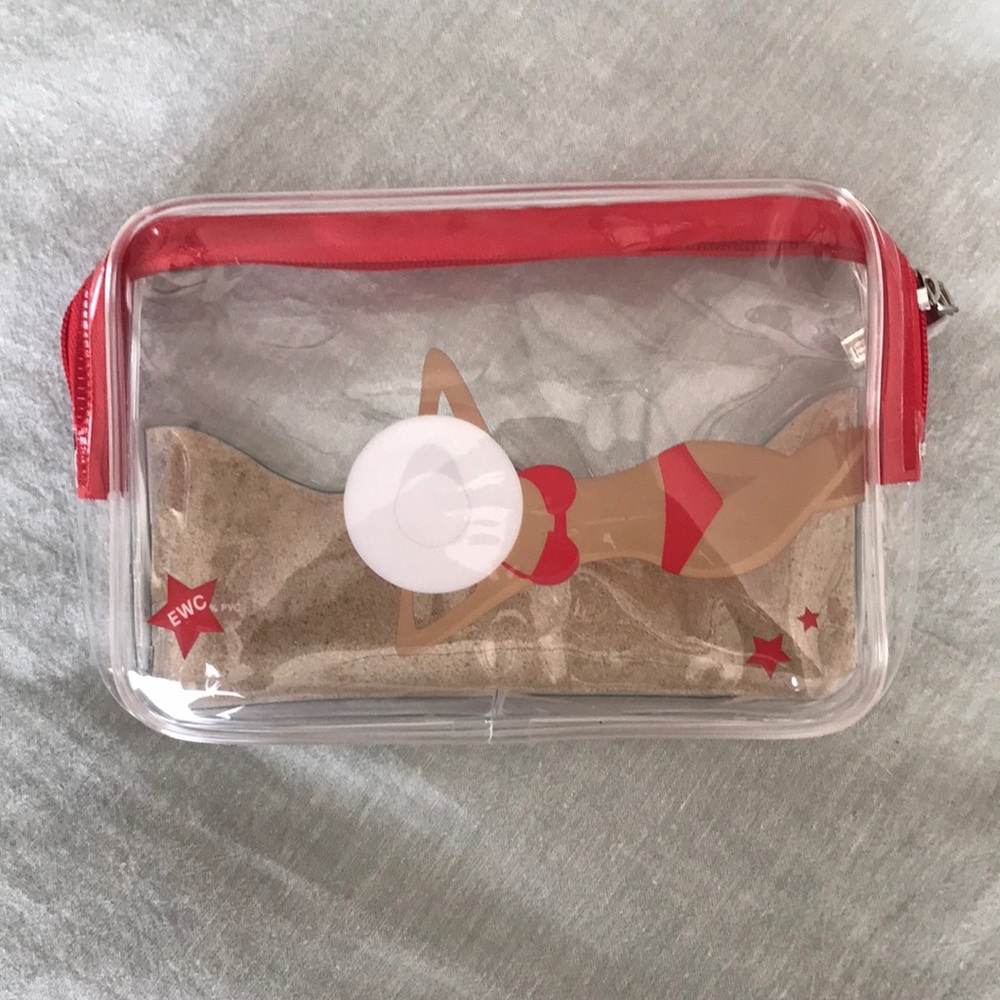 Clear makeup bag